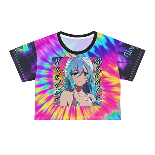 "Saddie Baddie" Vibrant Tie-Dye Crop Tee for Trendsetters | Summer Essentials, Festival Wear, Casual Chic, Gifts for Her, Fashion Statement