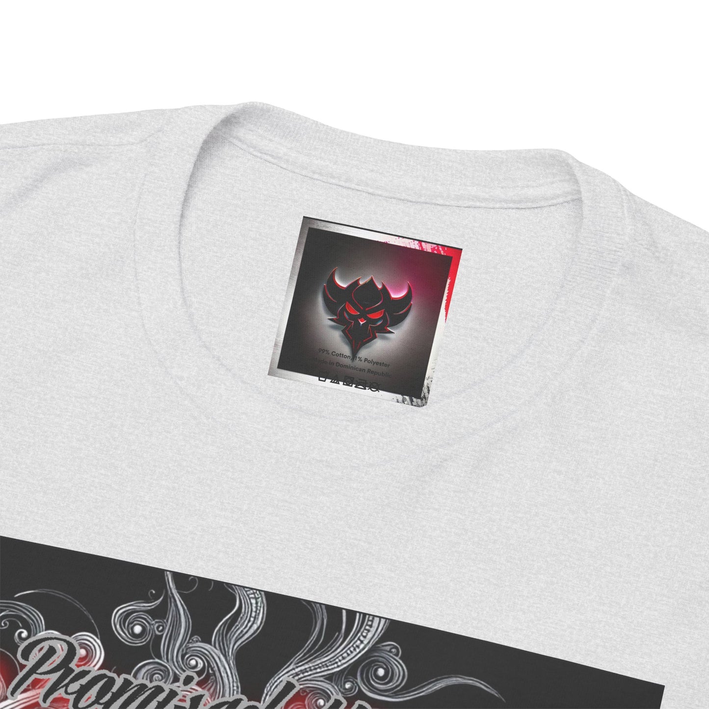 Unisex Heavy Cotton Tee - " You Promised the Forever But Lost in a Moment" Graphic Tee - Perfect for Casual Wear and Gift Giving