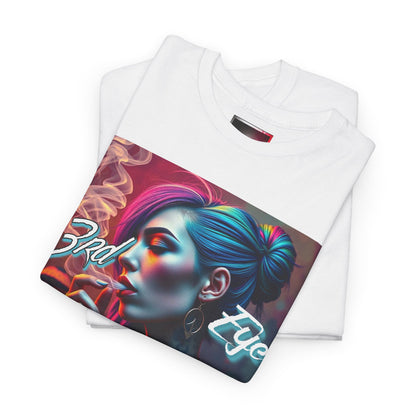 "3rd Eye Dialeted" Unisex Heavy Cotton Tee - Vibrant Art Tee for Creative Souls