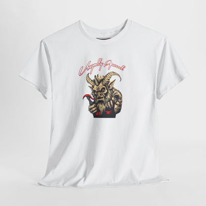 Krampus Graphic Tee — 'Krampusly Obsessed' Horned Demon Holiday T-Shirt