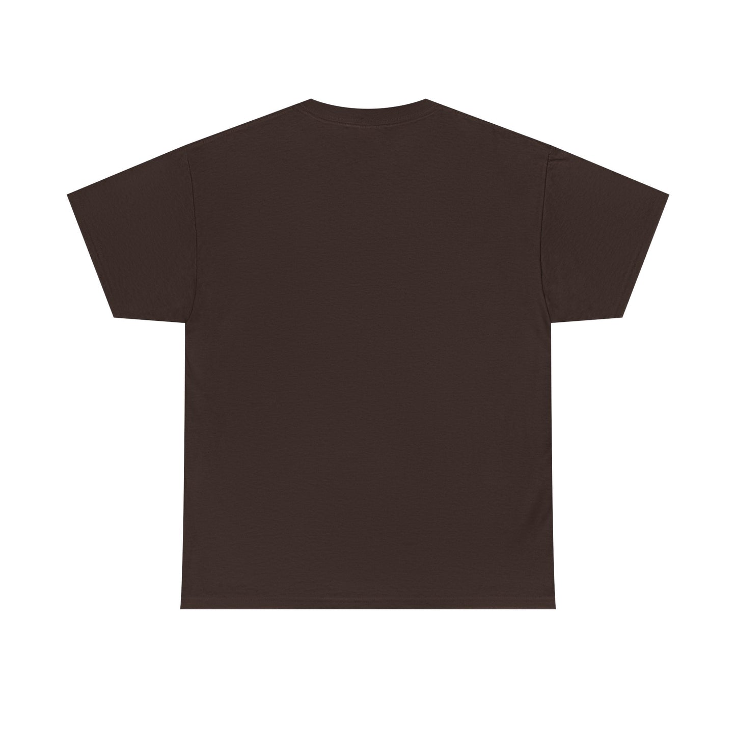 Retro Ungodly Apparel Flame Script Tee — Brown UG Link Pattern Graphic T-Shirt