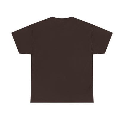 Retro Ungodly Apparel Flame Script Tee — Brown UG Link Pattern Graphic T-Shirt