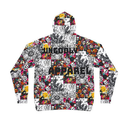 Horror Patchwork Style Hoodie
