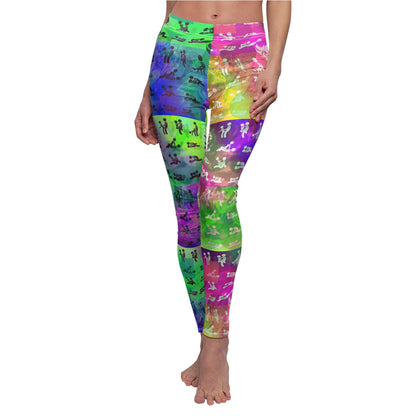 "Ungodly Positions: Kama Sutra" Vibrant Women's AOP Leggings - Stylish Comfortable Activewear