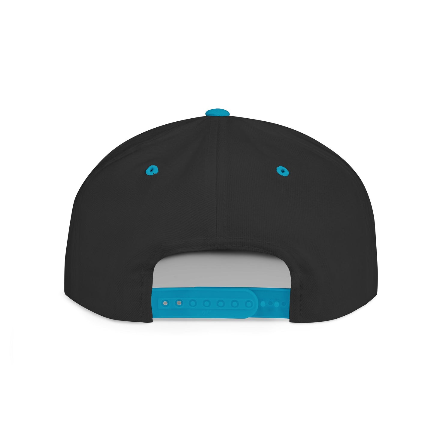 Flat Bill Snapback Hat — Colorful Flame Logo "Ungodly Apparel" Streetwear Cap