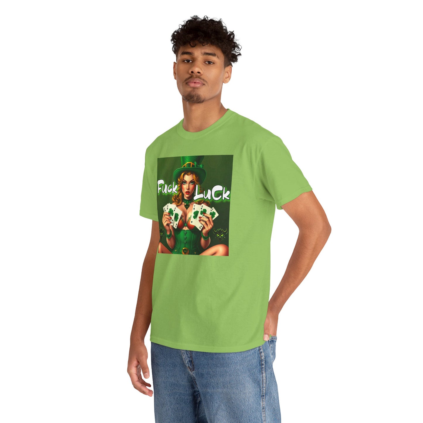 "F*ck Luck" Unisex Heavy Cotton Tee