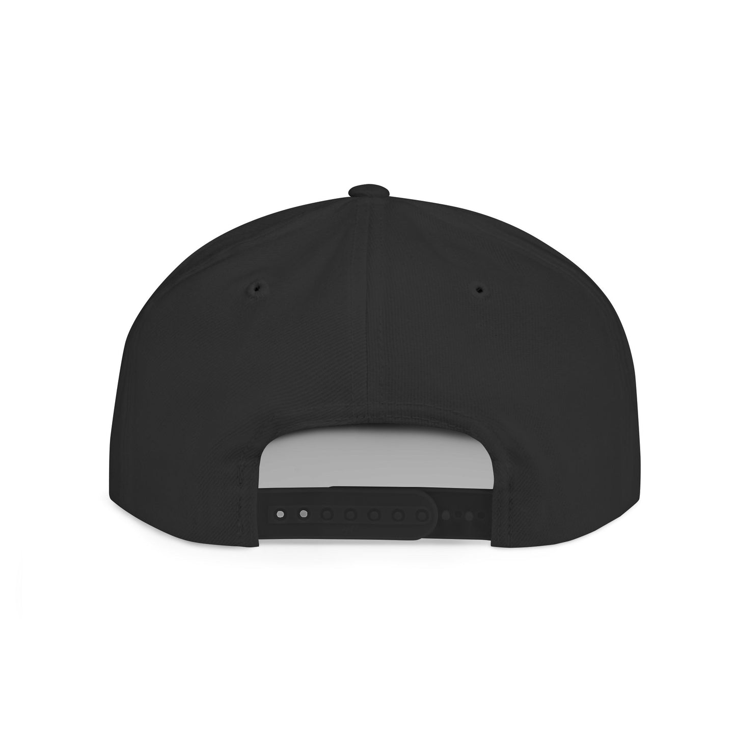 Flat Bill Snapback Hat — Colorful Flame Logo "Ungodly Apparel" Streetwear Cap