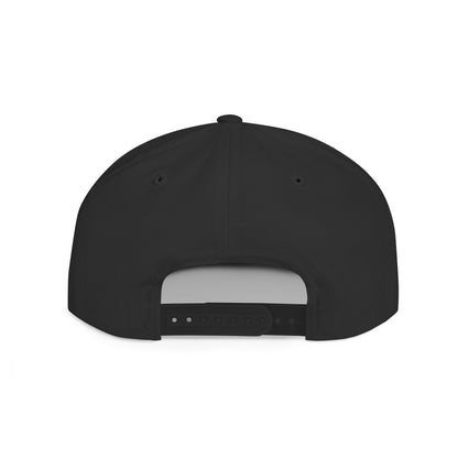 Flat Bill Snapback Hat — Colorful Flame Logo "Ungodly Apparel" Streetwear Cap