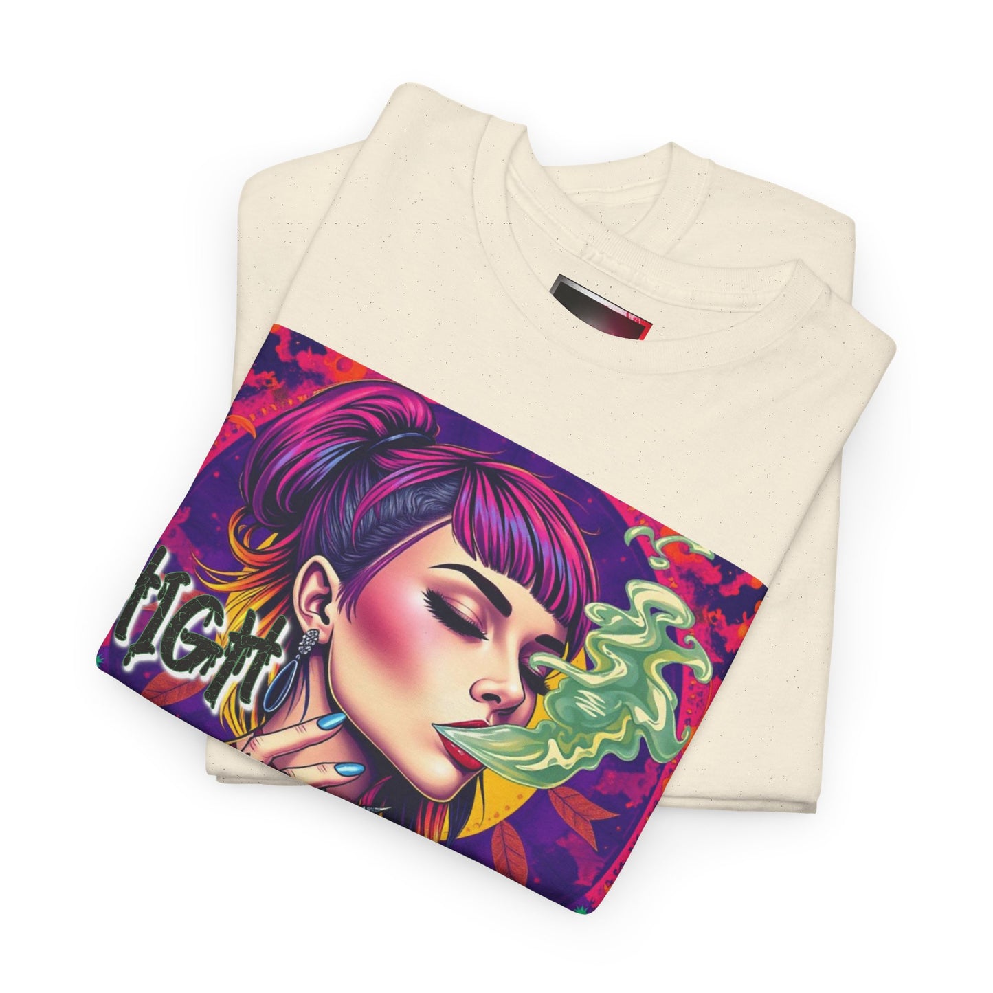 Chic Unisex Heavy Cotton Tee - 'High and Mighty' Graphic Shirt for Trendsetters