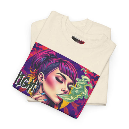 Chic Unisex Heavy Cotton Tee - 'High and Mighty' Graphic Shirt for Trendsetters