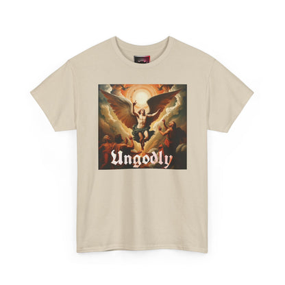 "Lucifer Cast Out of Heaven" Graphic Tee — Gothic Vintage Religious Art T-Shirt