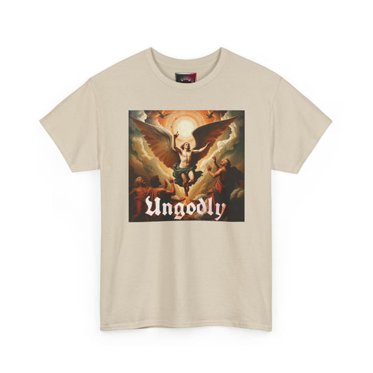 "Lucifer Cast Out of Heaven" Graphic Tee — Gothic Vintage Religious Art T-Shirt