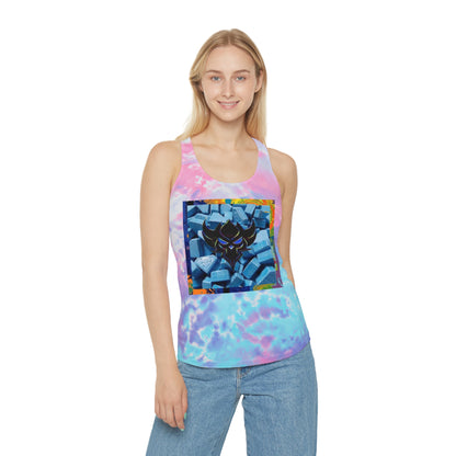 "Ungodly x Apparel Blues" Chill Vibes Tie Dye Tank Top - Perfect for Summer, Festivals, Beach Days, Workout, and Casual Wear