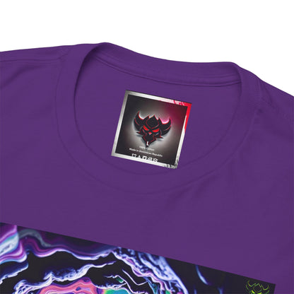 "K-Hole" Unisex Heavy Cotton Tee - Cosmic Swirl Graphic Tee for Trendy Vibes