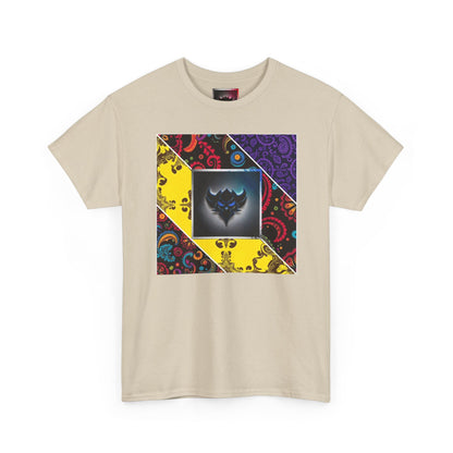 Patchwork Bandana Tee – Psychedelic Bandana Patchwork T-Shirt with Ungodly Apparel Logo