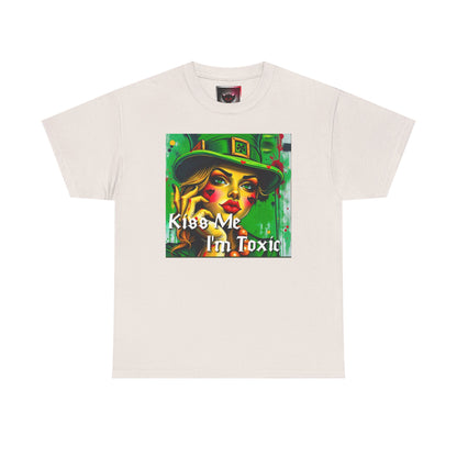 "Kiss Me I'm Toxic" Graphic Unisex Heavy Cotton Tee