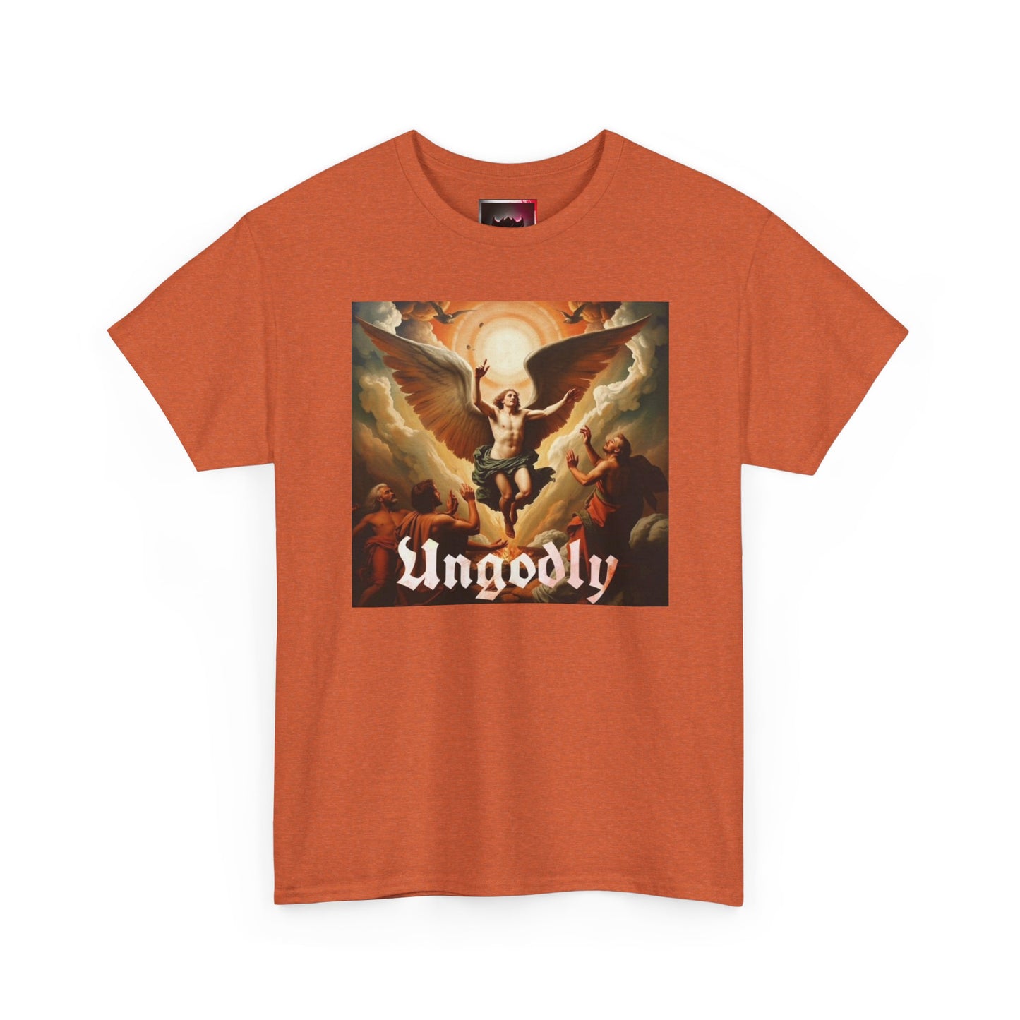 "Lucifer Cast Out of Heaven" Graphic Tee — Gothic Vintage Religious Art T-Shirt