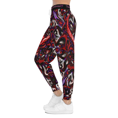 "The Chill of Darkness" Ready to Conquer Athletic Joggers – Dark and Edgy Skull Design