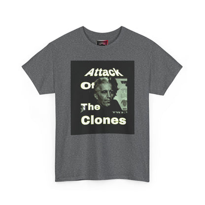 "Attack of the Clonez" Graphic Tee — Retro Sci‑Fi Movie Parody T-Shirt