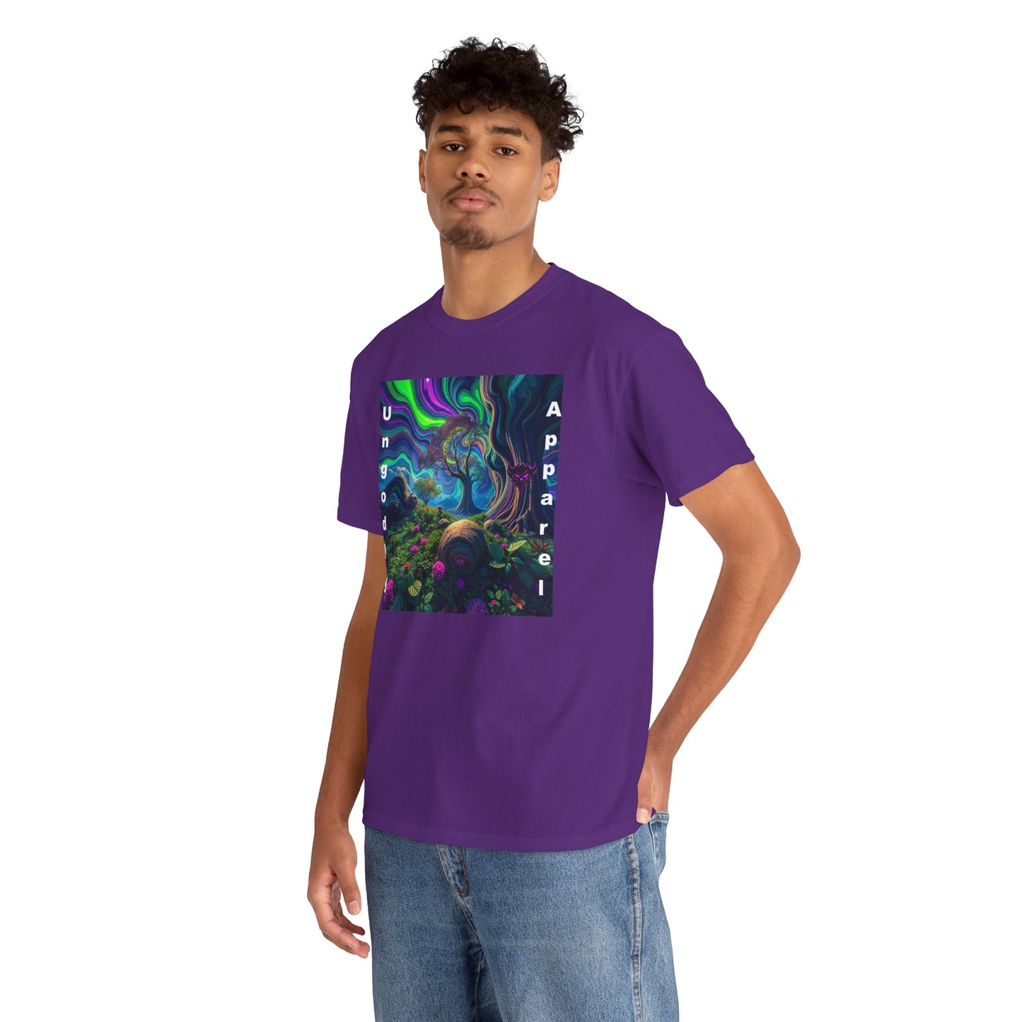 Ungodly Apparel Unisex Heavy Cotton Tee - Vibrant Nature Design