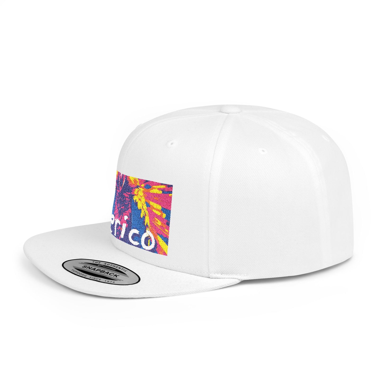 Colorful "Perico" Flat Bill Snapback Cap – Stylish & Fun Headwear for Any Occasion