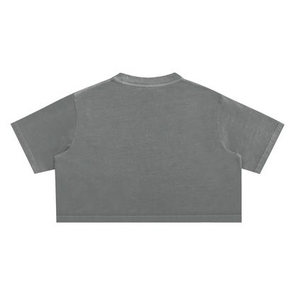 "Untamed" Snow Washed Crop Top