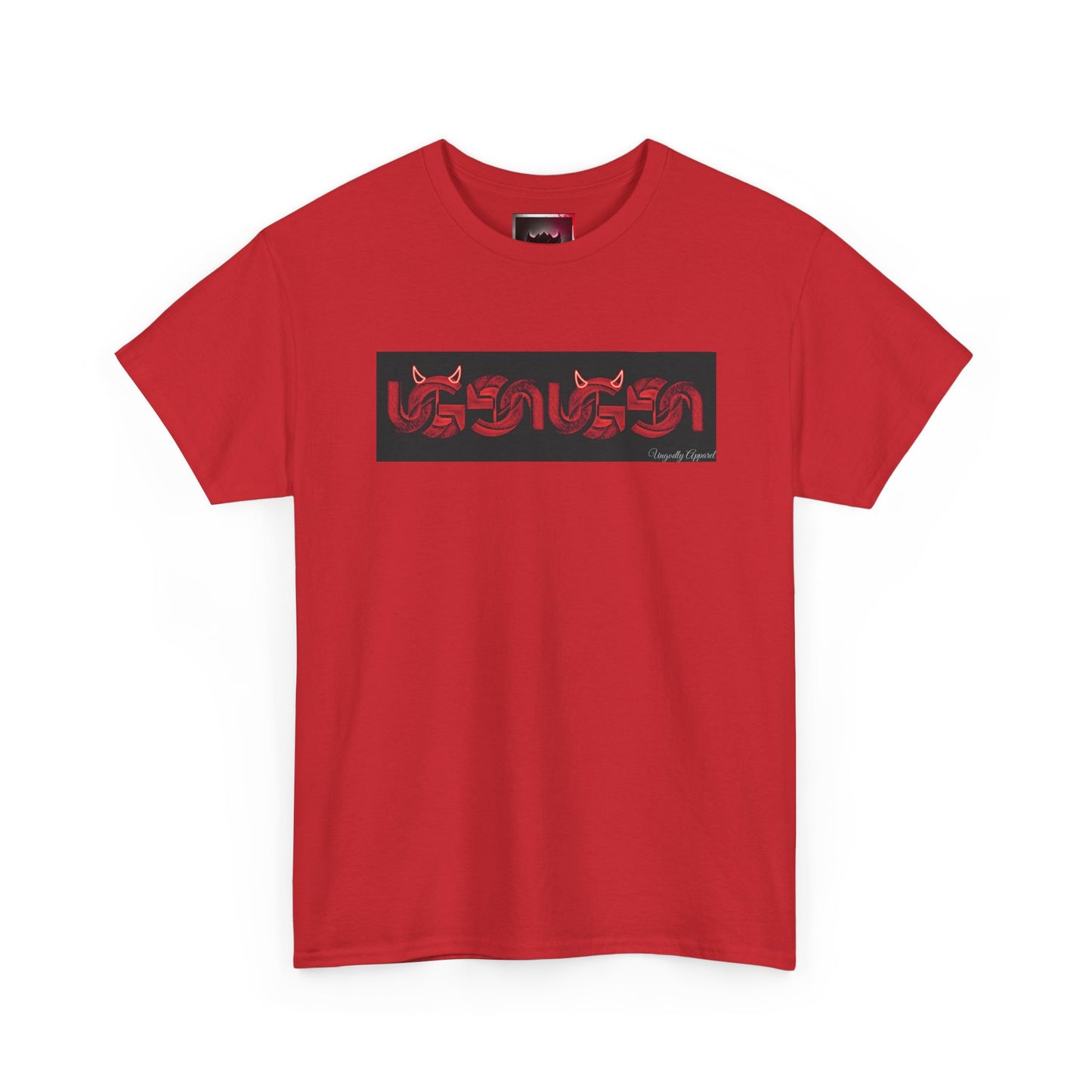 Red UG Logo Box Logo T‑Shirt
