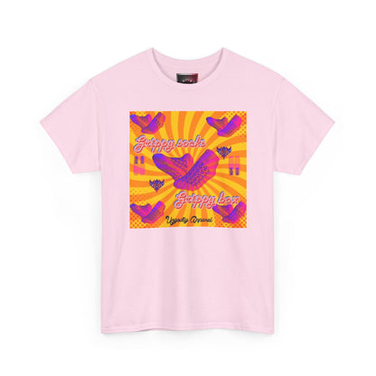 Graphic Tee — "Grippy Socks Grippy Box" Retro Heart Pop Art T-Shirt