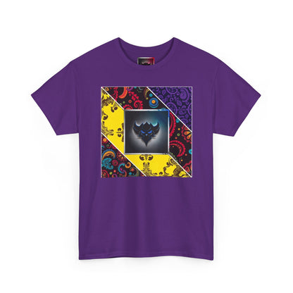 Patchwork Bandana Tee – Psychedelic Bandana Patchwork T-Shirt with Ungodly Apparel Logo