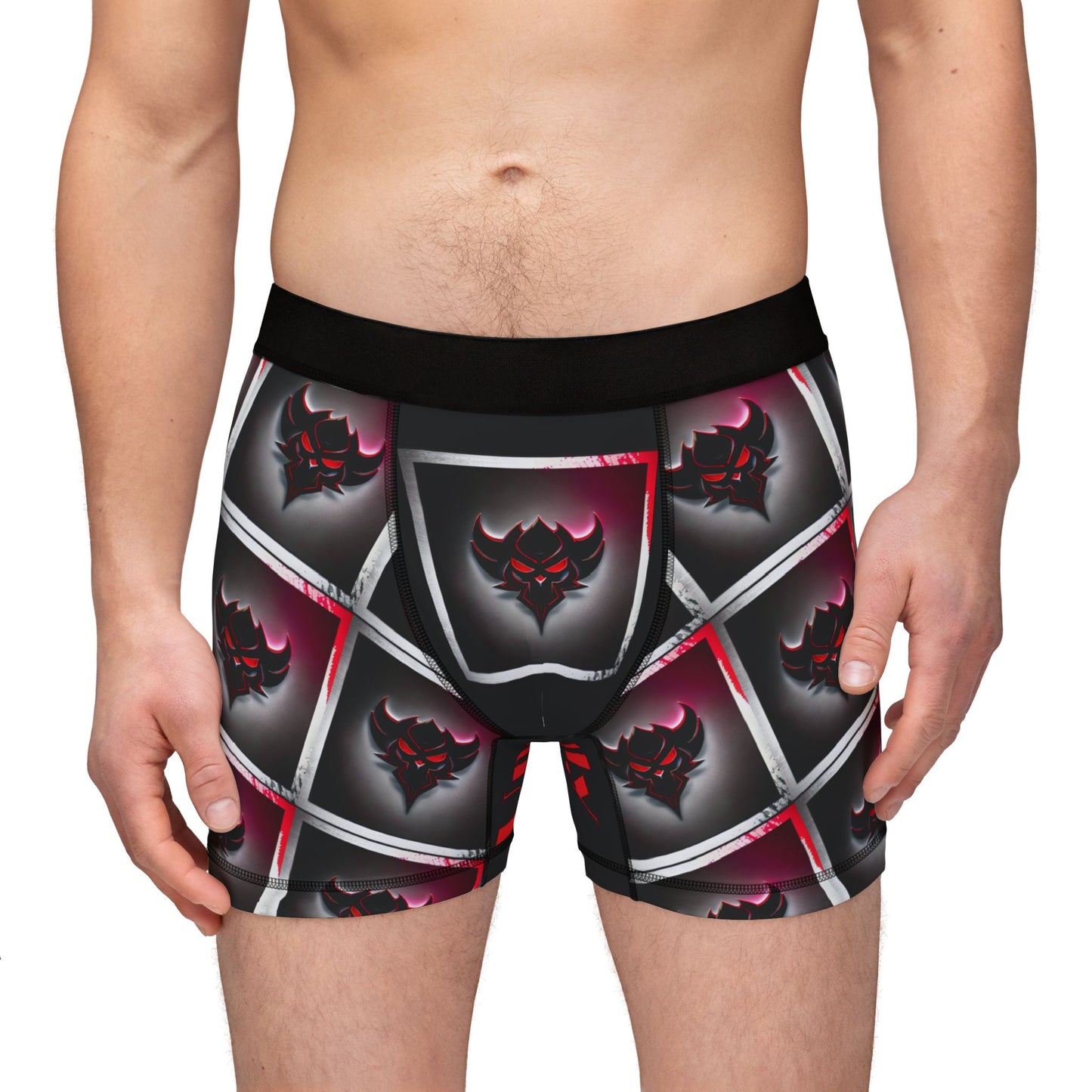 "Ungodly Apparel" Logo, Men's Boxers with Bold Graphic Design - Perfect for Comfort and Style
