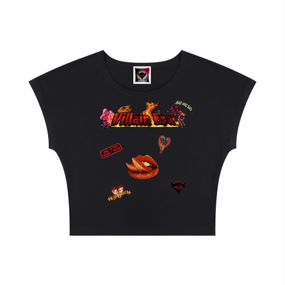 Women's Slim Crop T-Shirt "Villain Era"