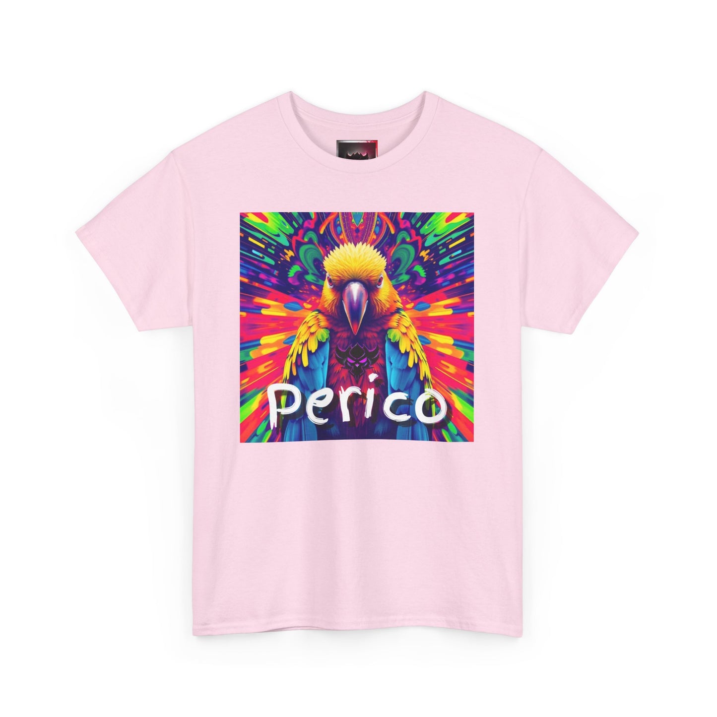 "Perico" Colorful Parrot Unisex Heavy Cotton Tee - Vibrant Tropical Shirt