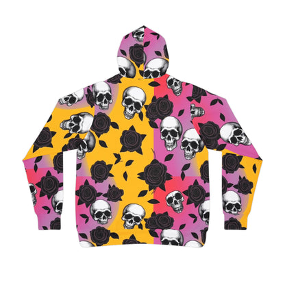 Skull and Black Roses Unisex Hoodie