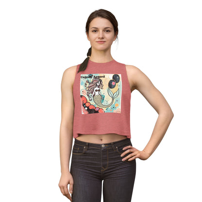 Mermaid Graphic Crop Top — Cute Whimsical Sea Girl Tank for Summer