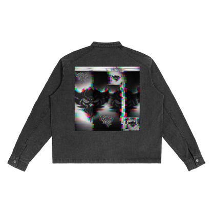 Ungodly Apparel Logo Denim Vintage Washed Jacket