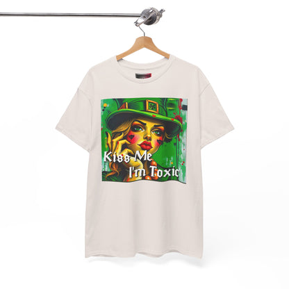 "Kiss Me I'm Toxic" Graphic Unisex Heavy Cotton Tee