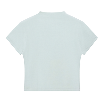 "UG Black and Brown Checkerboard Pattern" Essential Slim Fit Mock Neck T-Shirt