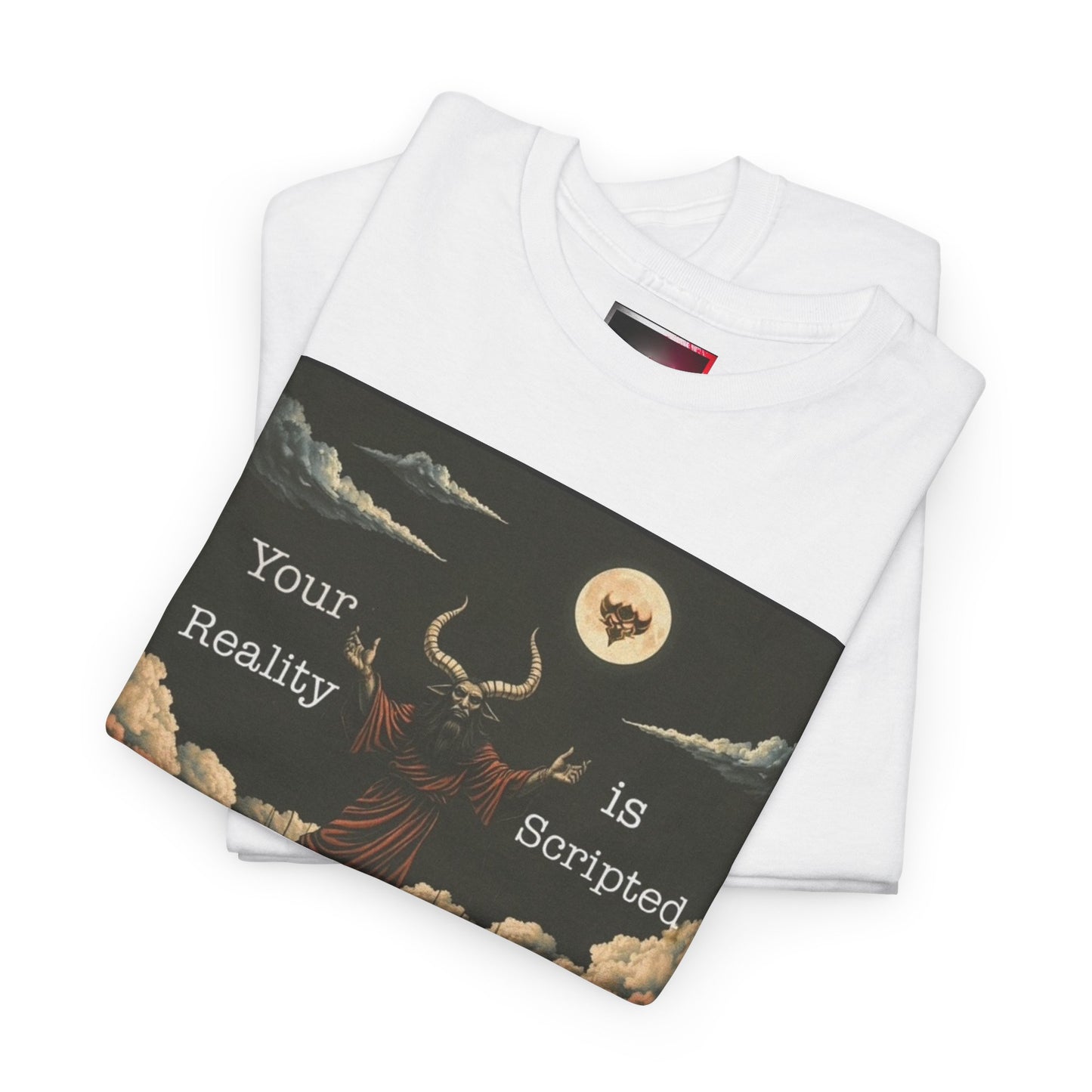 "Baal" Tee — "Your Reality Is Scripted" Graphic T-Shirt