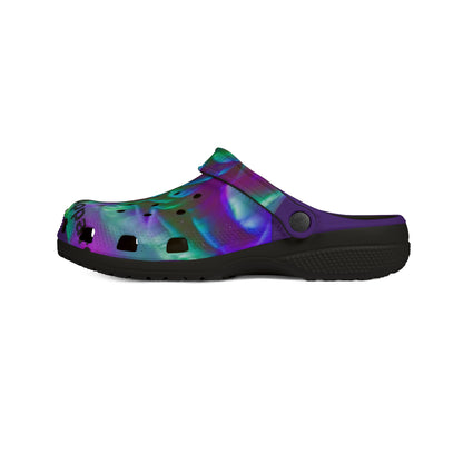 "Ungodly Apparel x Northern Lights" Colorful EVA Foam Clogs - Comfortable & Stylish Footwear for All Occasions
