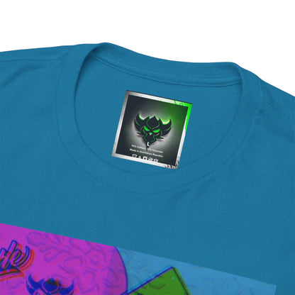 Abstract Pop-Art Graphic Tee — 'Apparel' Color Block Design