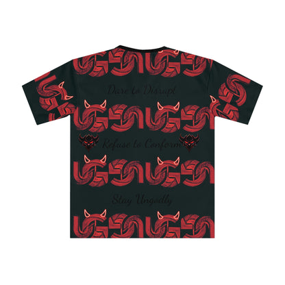 Men's T-Shirt — Ungodly Apparel UG Red Serpent Pattern