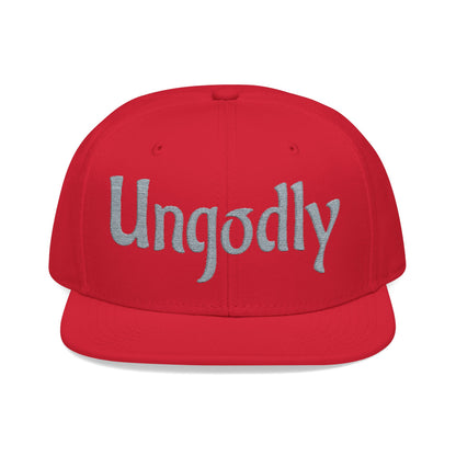 Embroidered Snapback Hat — Retro Sparkle Script
