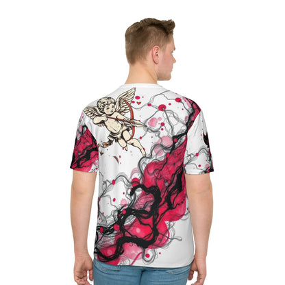 Aphrodite/Cupid Rose Graphic T-Shirt — Vintage Cherub Love All-Over Print