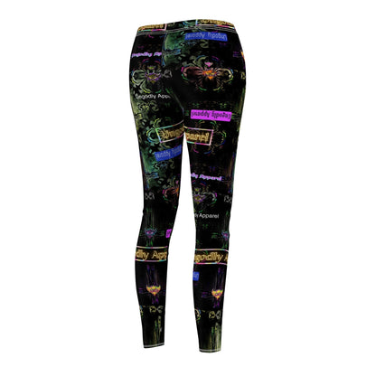 Vibrant Graphic Print Women's Leggings - Casual AOP Activewear