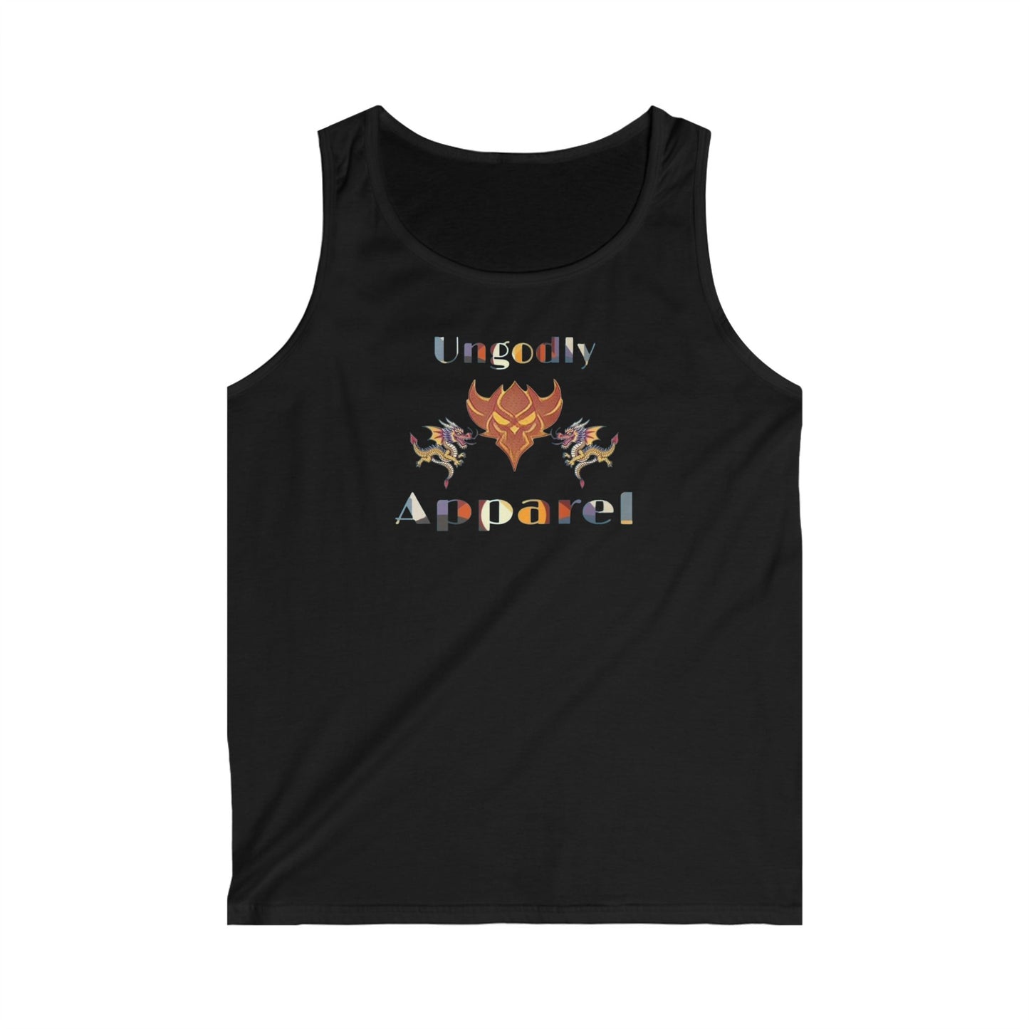 Ungodly Apparel Black Tank Top – Graphic Demon Heart Logo