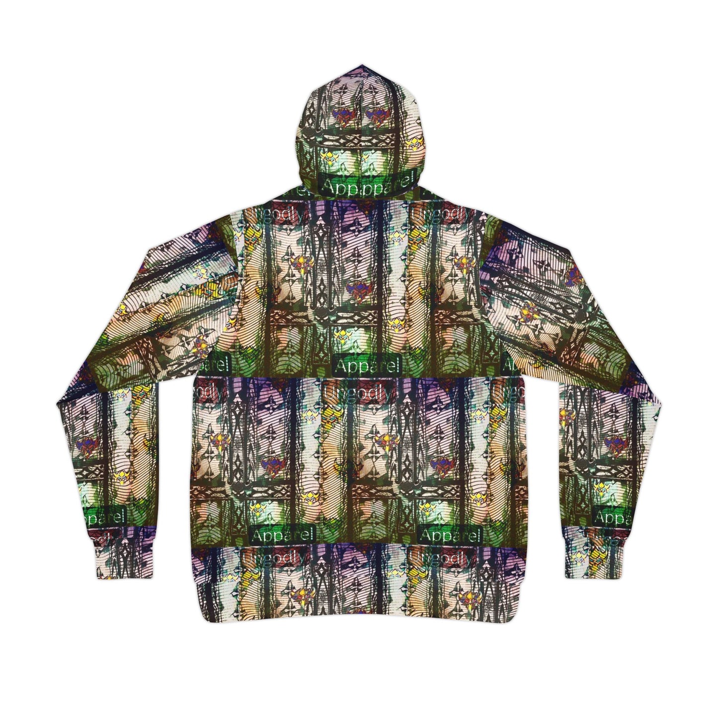 "Ungodly Apparel" Vibrant Floral Athletic Hoodie