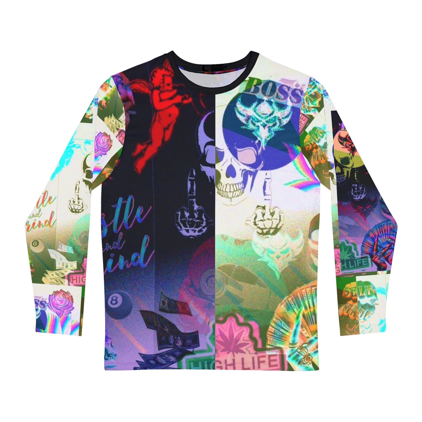 Skull & Hustle Collage Long Sleeve Shirt