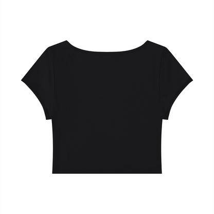 "Emotionally Unavailable" Women's Slim Cap Sleeve Crop T-Shirt