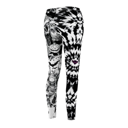 Gothic Halloween Leggings | Spooky Patterned Activewear, Casual Wear, Costumes, Gifts for Her, Fall Fashion