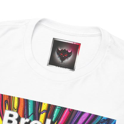 Inspirational Unisex Heavy Cotton Tee - 'Broken Crayons Still Color'